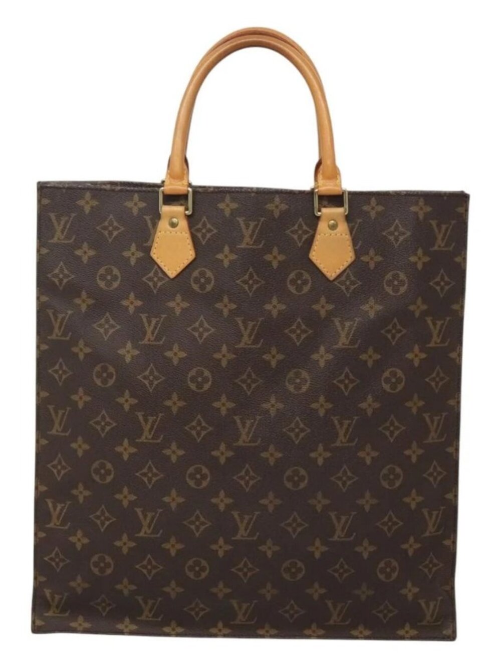 LOUIS VUITTON Monogram Sac Plat Hand Bag M51140 LV Auth - Picture 10 of 13